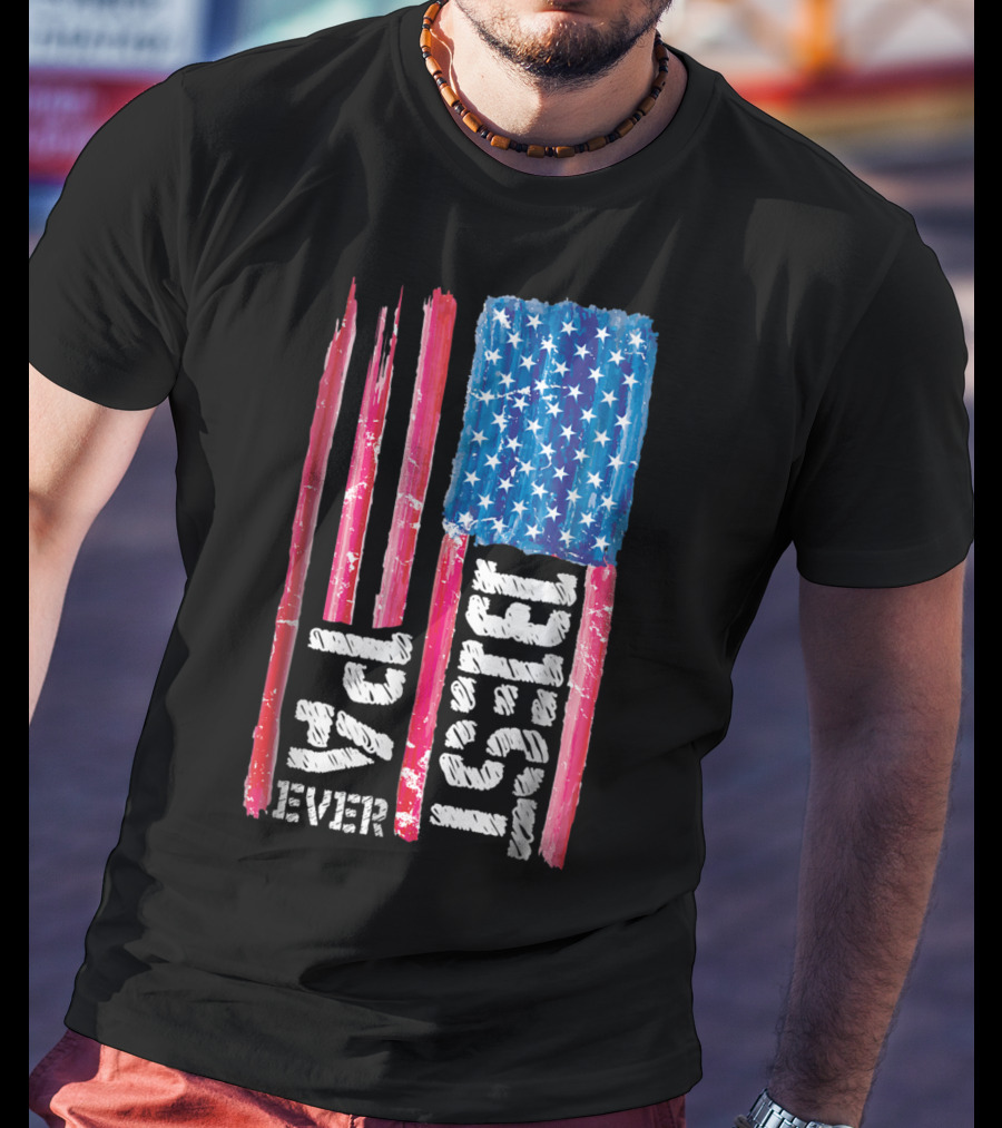 Best Pa Ever Distressed American Flag 93 T-Shirt