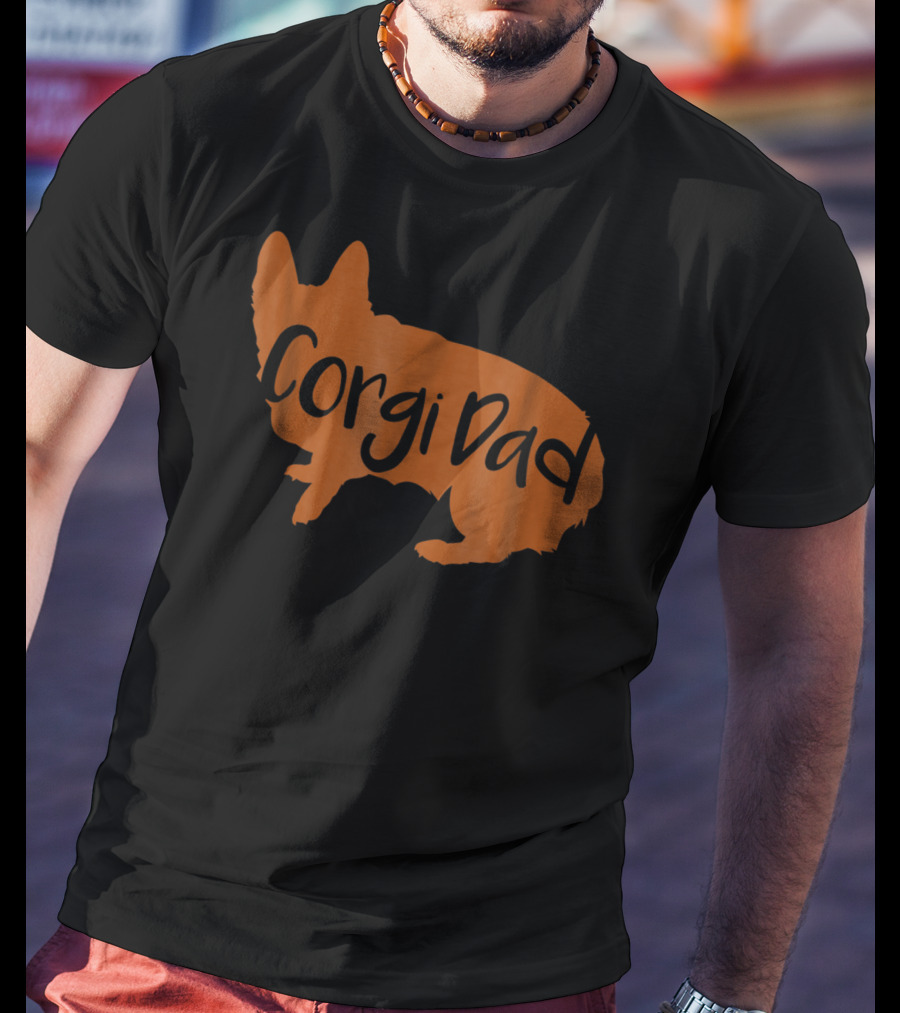 Corgi Dad Lover Dog T-Shirt