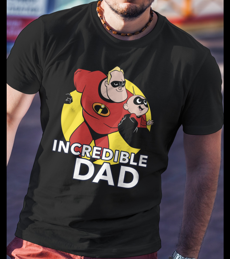 Disney Pixar Incredibles 2 Incredible Dad Jack Jack And Dad T-Shirt