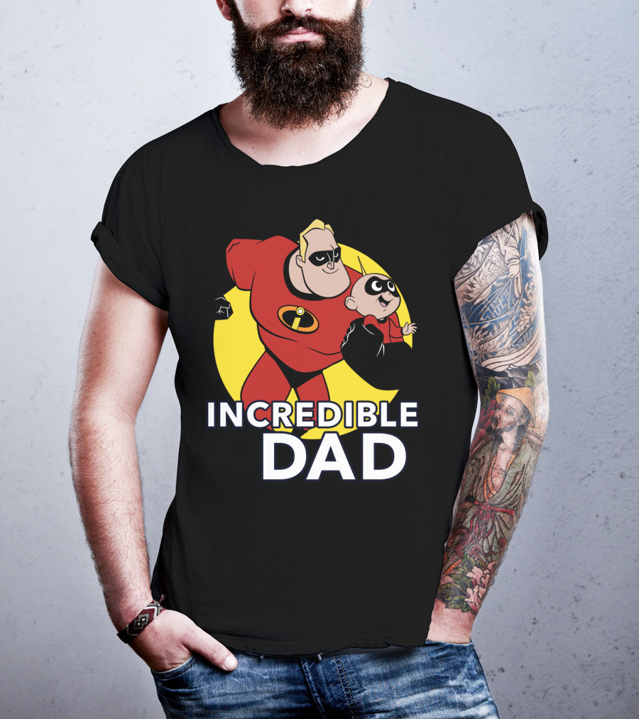 Disney Pixar Incredibles 2 Incredible Dad Jack Jack And Dad T-Shirt