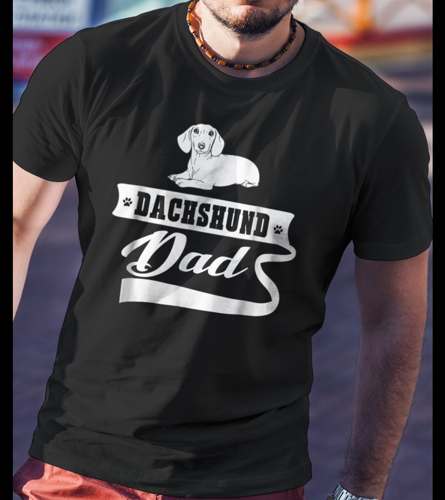 Dachshund Dad Dog Mens Animal Dogs Dachshund Dad T-Shirt