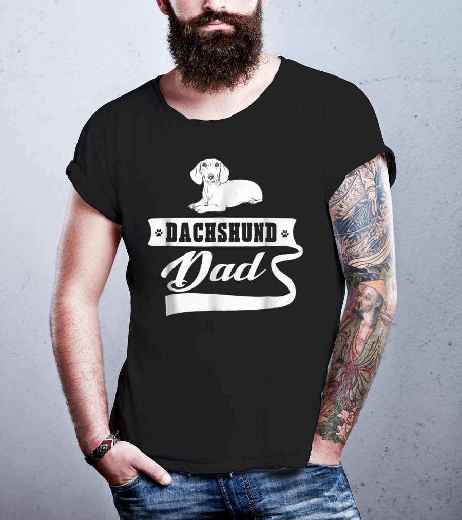 Dachshund Dad Dog Mens Animal Dogs Dachshund Dad T-Shirt