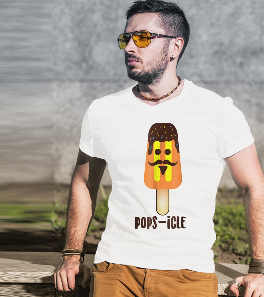 Dad Day Pops-icle Ice Pop Dy Papa54 T-Shirt