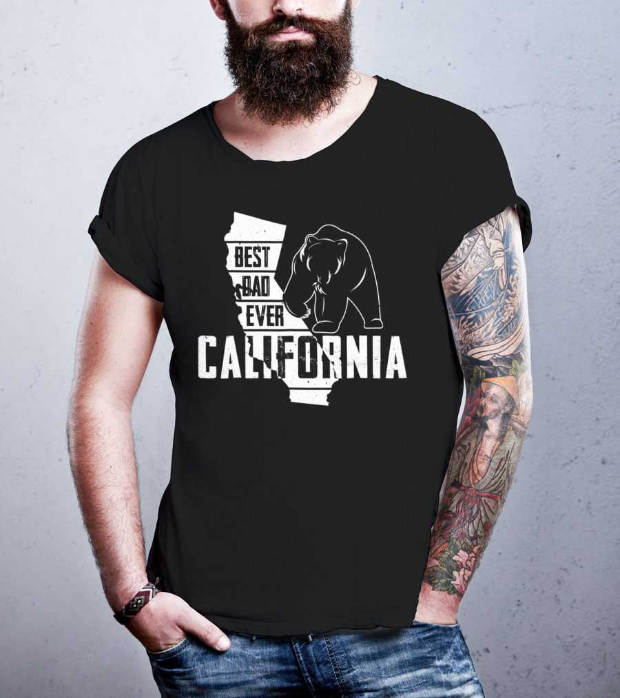 Best Dad Ever California Bear State Pride T-Shirt