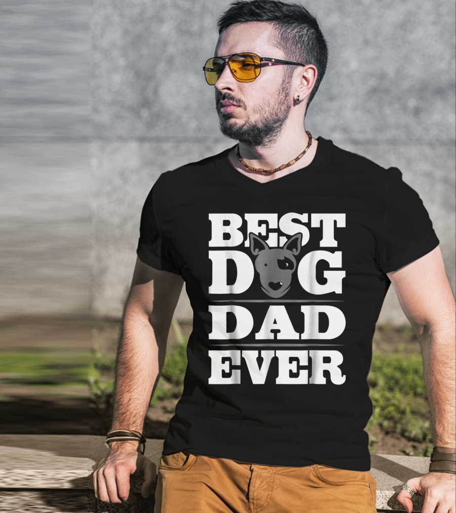 Best Dog Dad Ever Dog Lover Puppy Parent Dog Rescue Dad T-Shirt