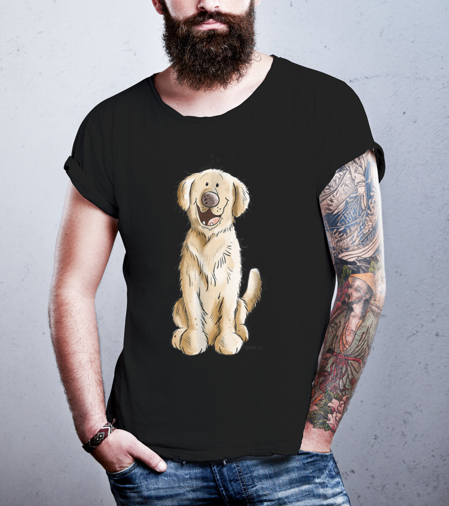 Golden Retriever I Dog Mom Dad Cool T-Shirt