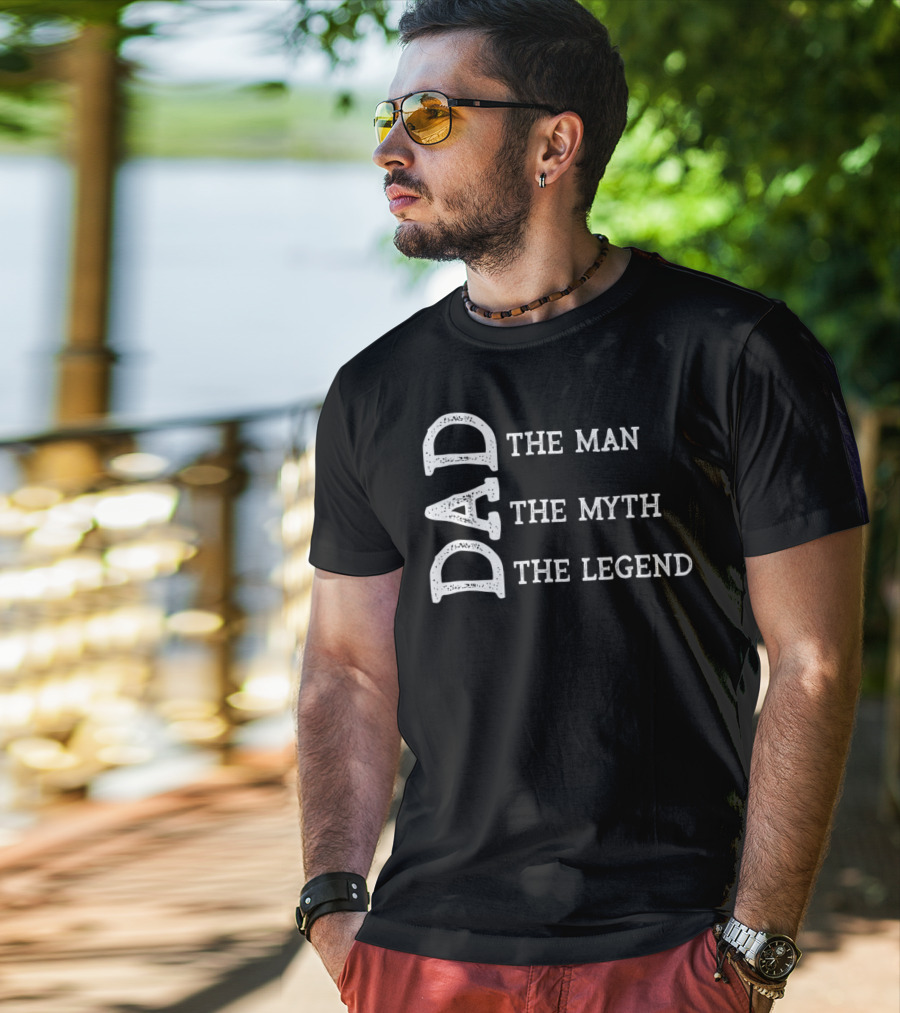 Dad The Man The Myth The Legend Mens 90s T-Shirt