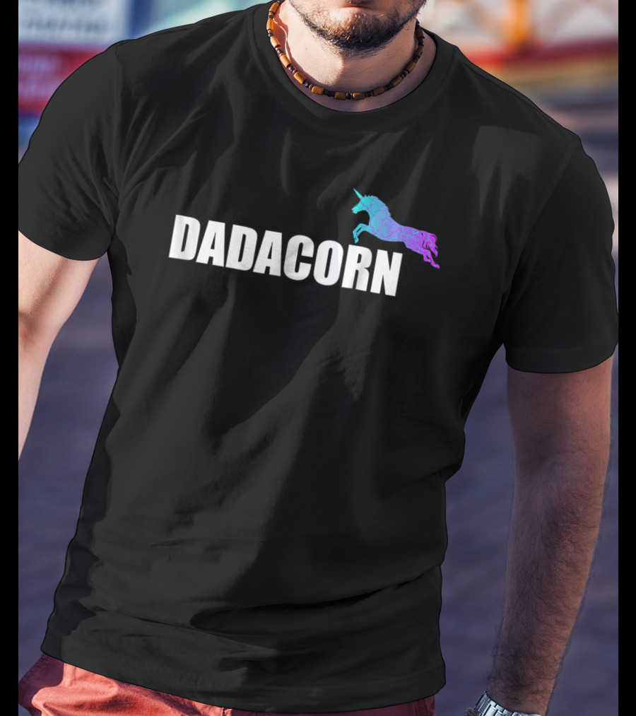 Dadacorn Unicorn Daddy Dad T-Shirt