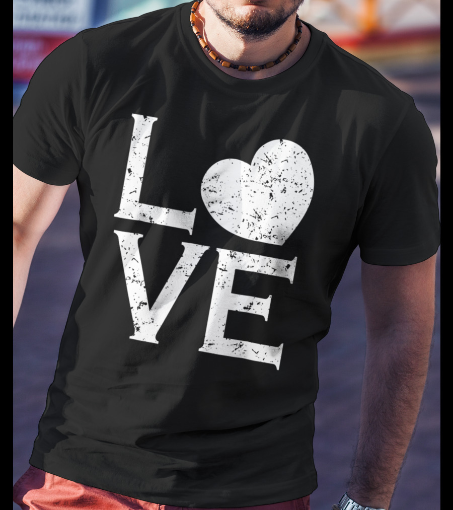 Love Heart Baseball Sports Vintage T-Shirt
