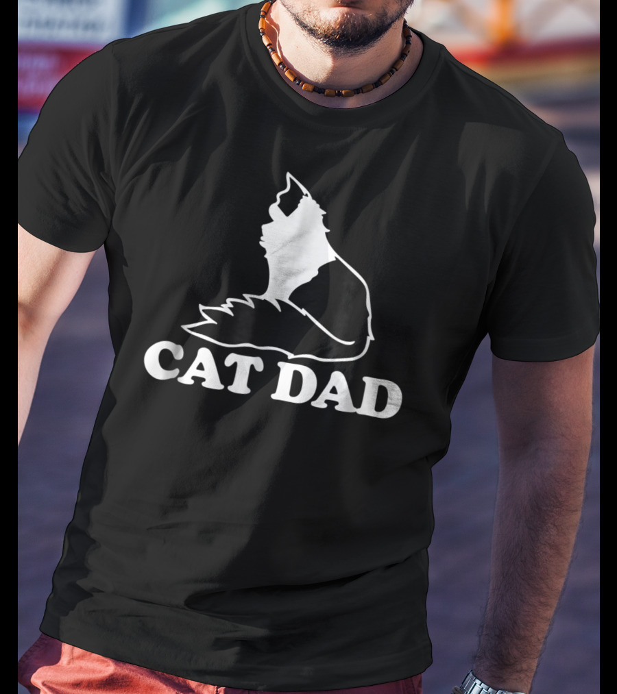 Cat Dad Tuxedo Cat Lovers 36 T-Shirt
