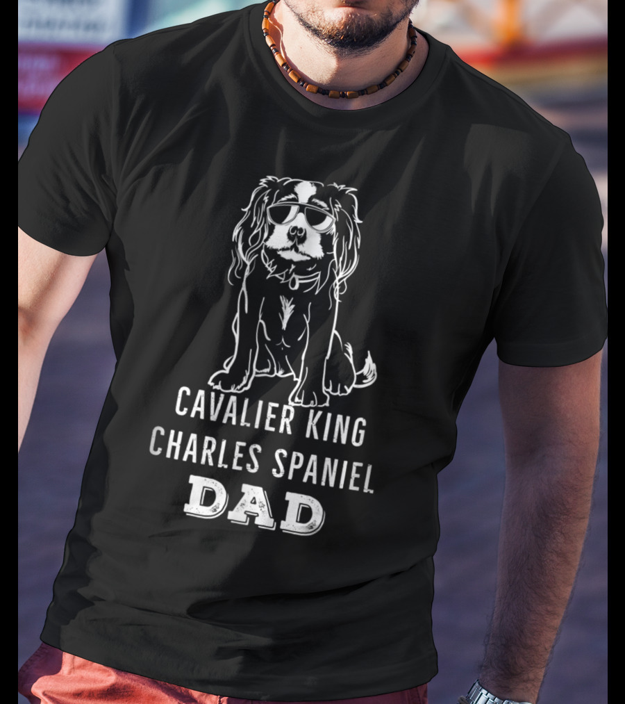 Cavalier King Charles Spaniel Dad T-Shirt
