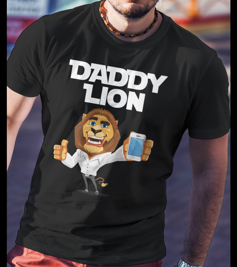 Daddy Lion Daddy Dad Lion Thumbs Up Smartphone T-Shirt