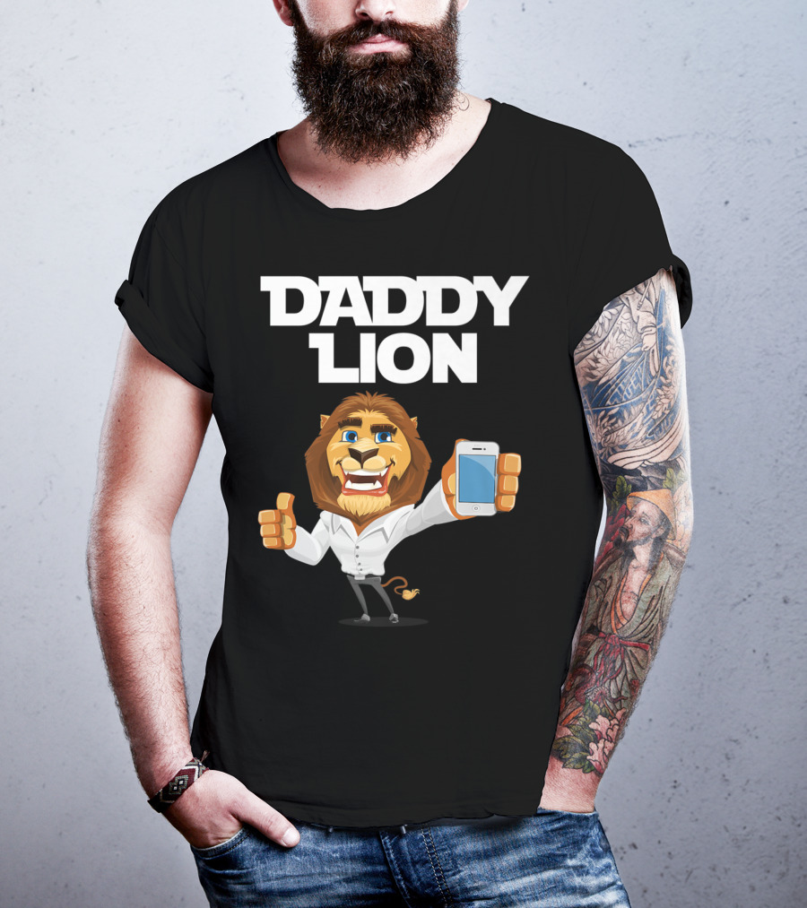 Daddy Lion Daddy Dad Lion Thumbs Up Smartphone T-Shirt