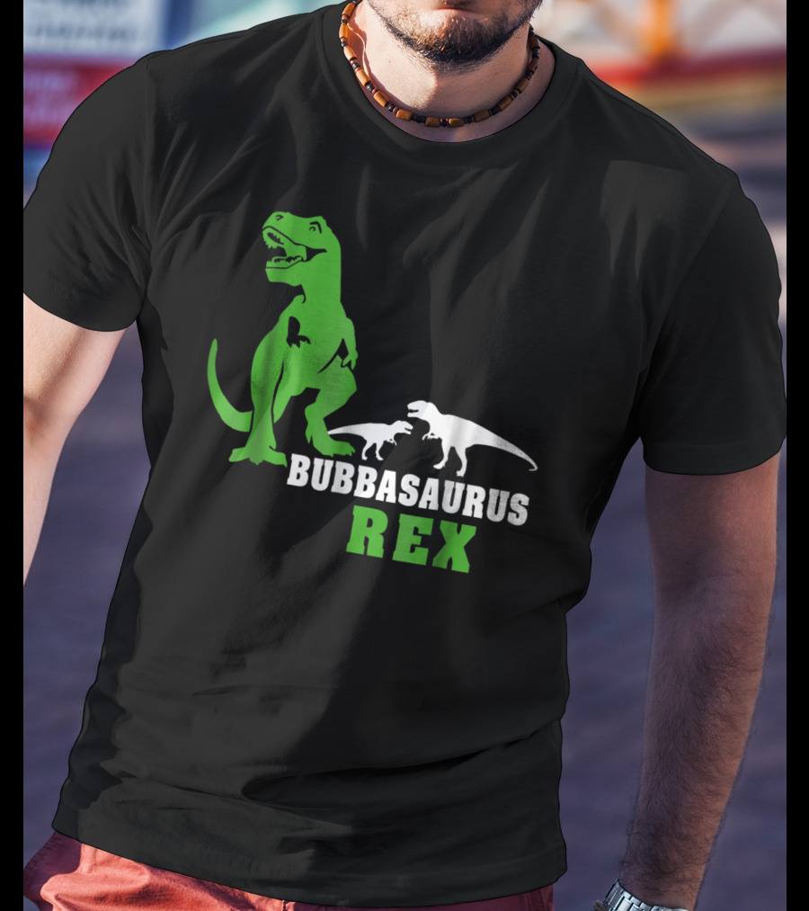 Bubbasaurus Rex Dinosaur Dad Men's T-Shirt
