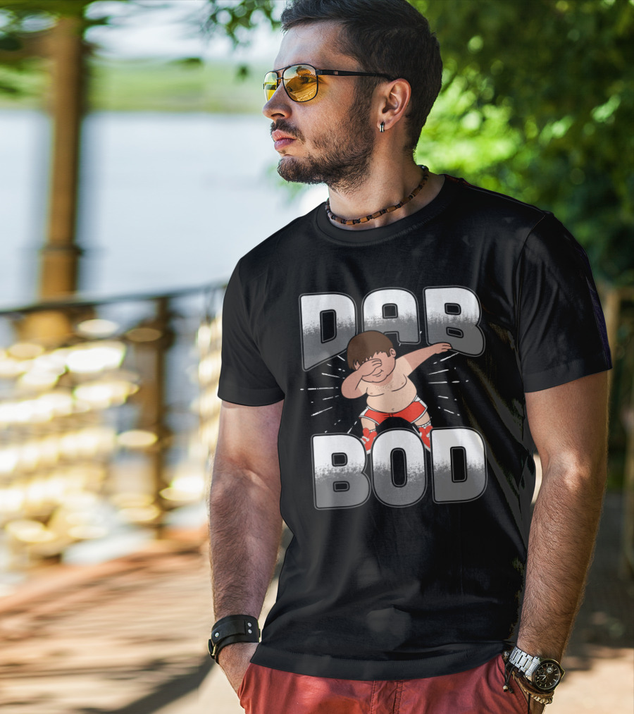 Dabbing Dad Bod Fun T-Shirt