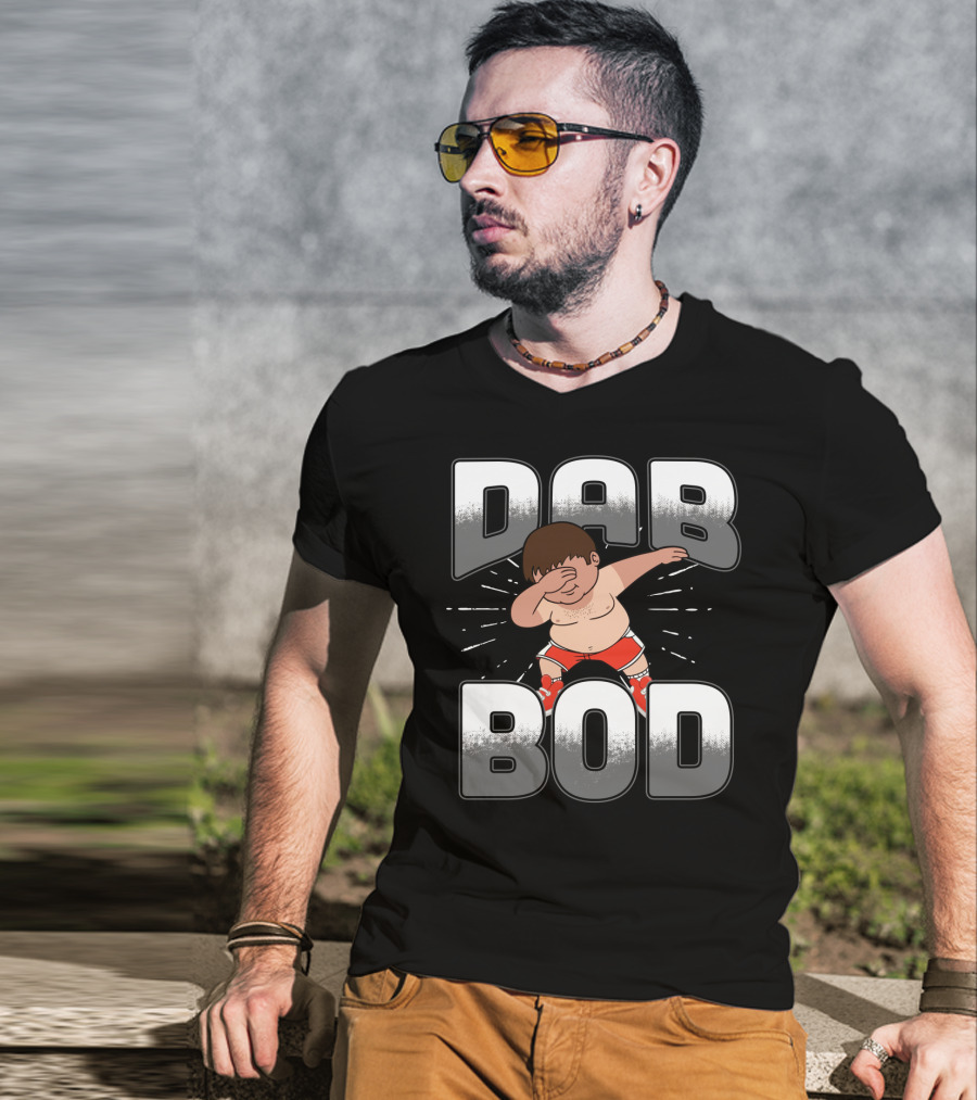 Dabbing Dad Bod Fun T-Shirt
