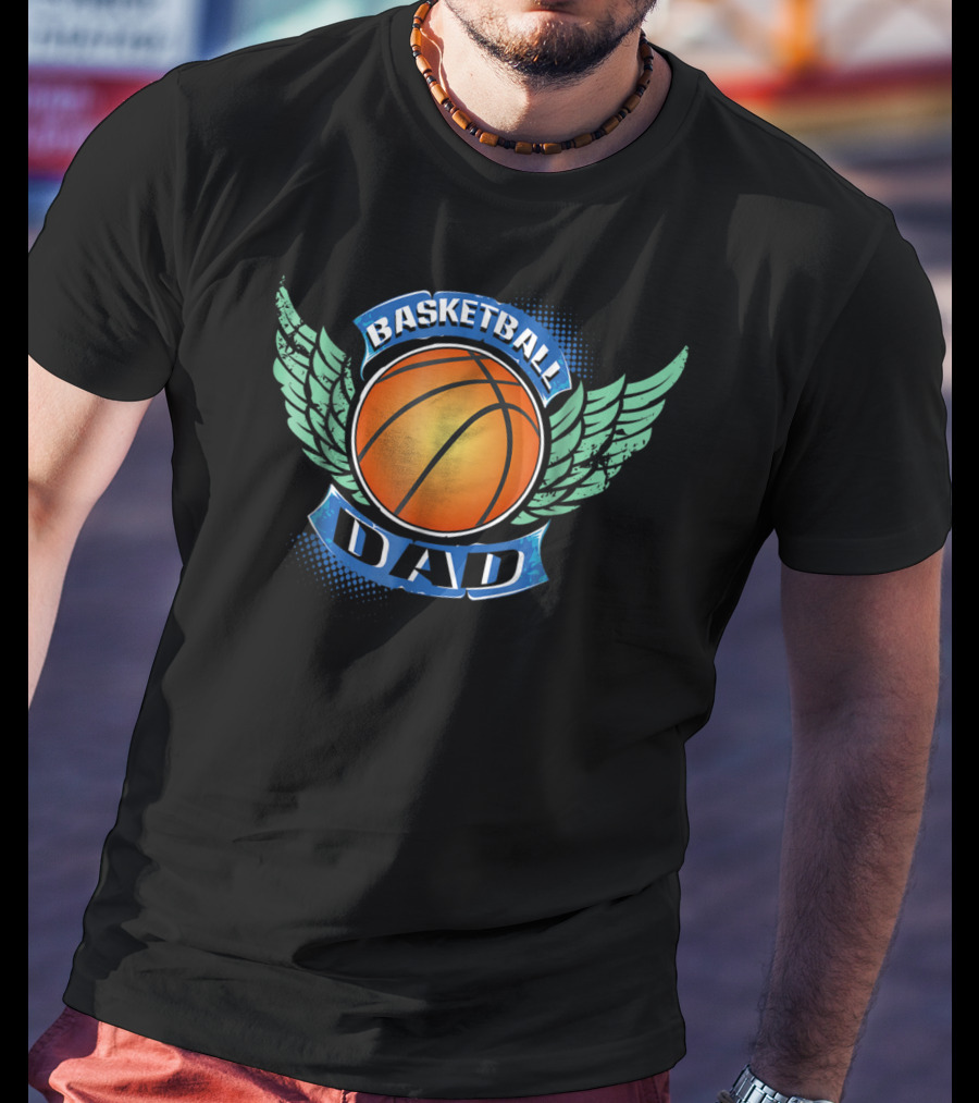 Basketball Dad Wings Basketball T-Shirt