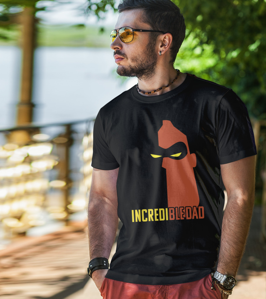 Disney Pixar Incredibles 2 IncrediBle Dad Hero Mask T-Shirt