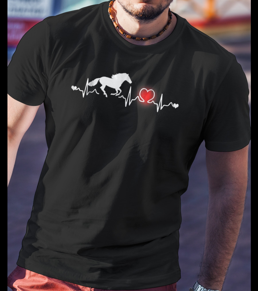 Appaloosa Horse Heartbeat Love Pulse T-Shirt