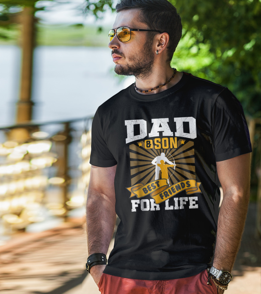 Dad Son Best Friends Archer Life T-Shirt
