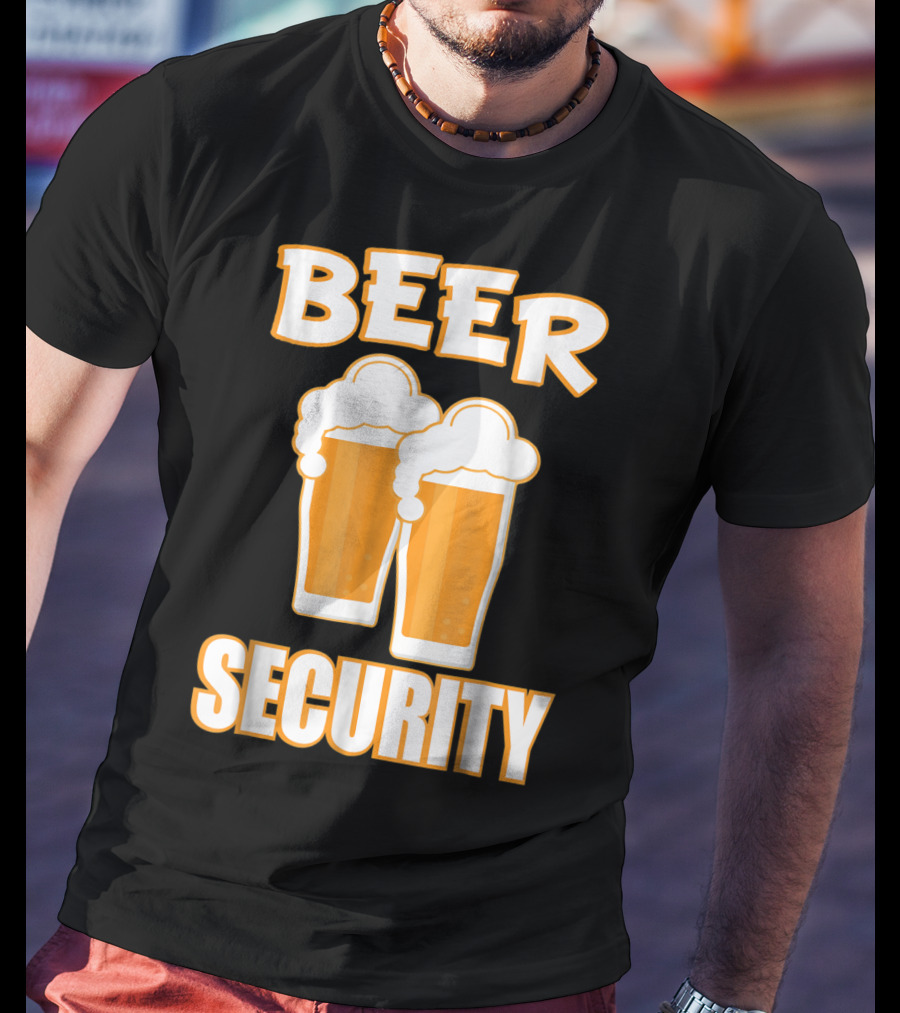 Beer Security Cool Dad T-Shirt
