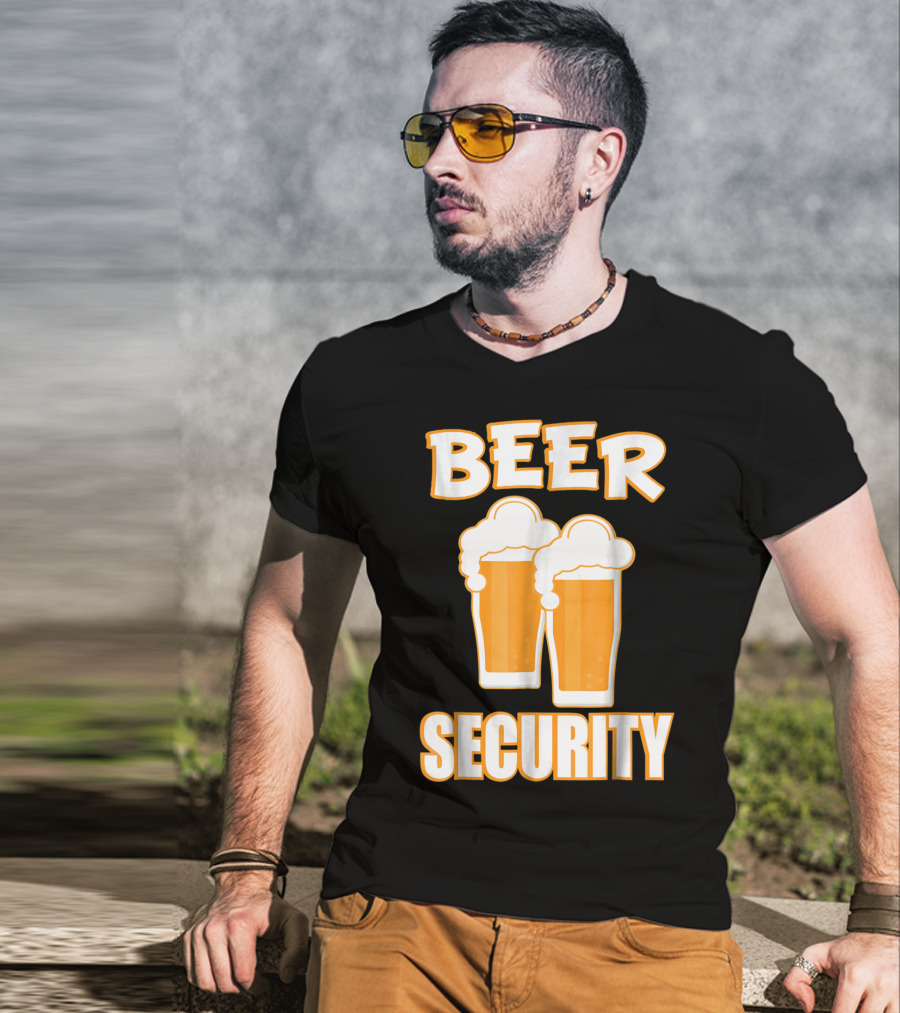 Beer Security Cool Dad T-Shirt