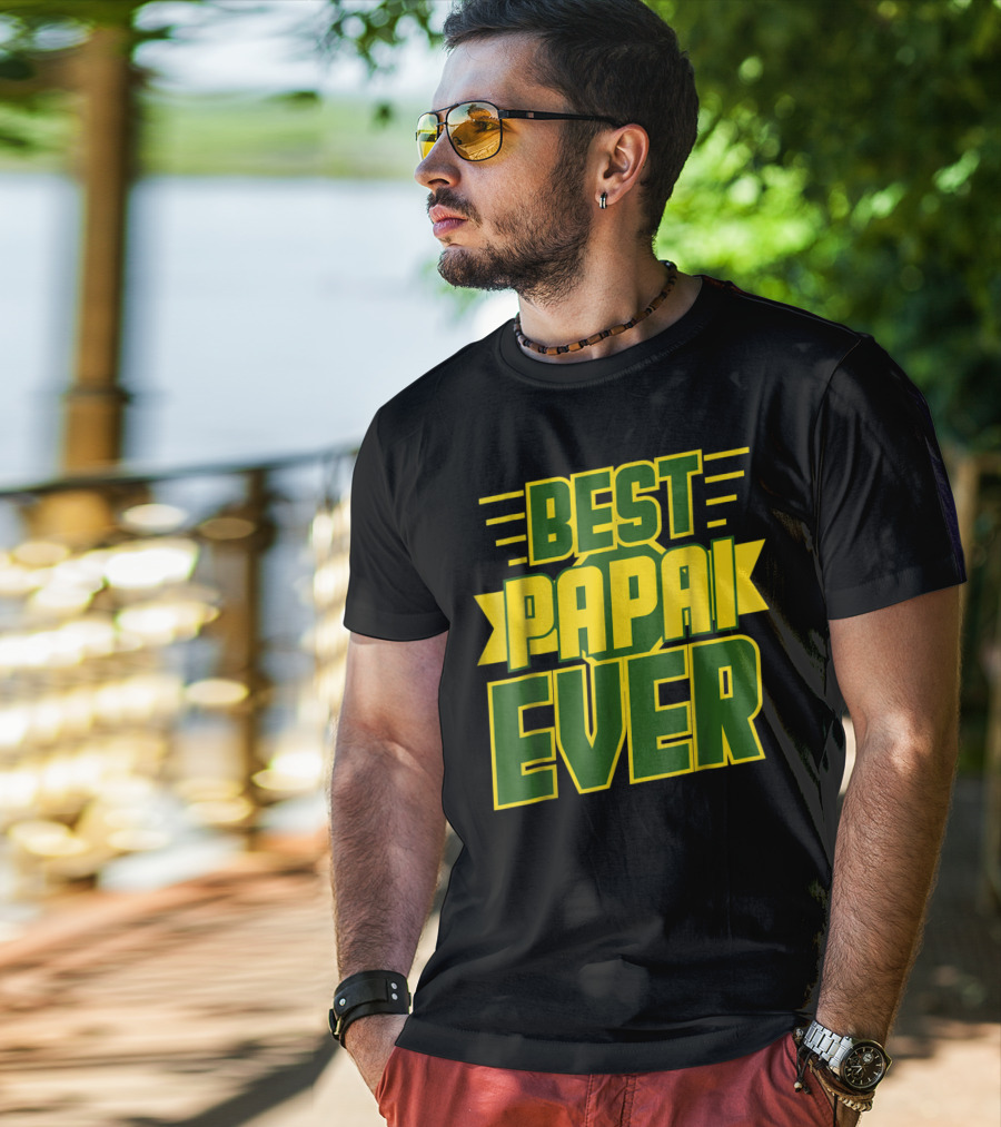 Best Papai Ever Awesome Brazilian Dad Brazil T-Shirt