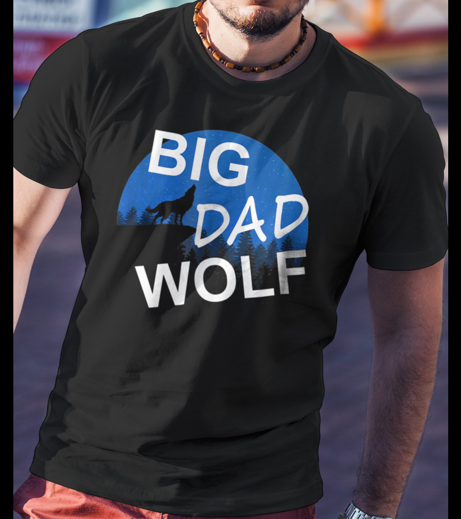 Big Dad Wolf Howling At The Moon 69 T-Shirt