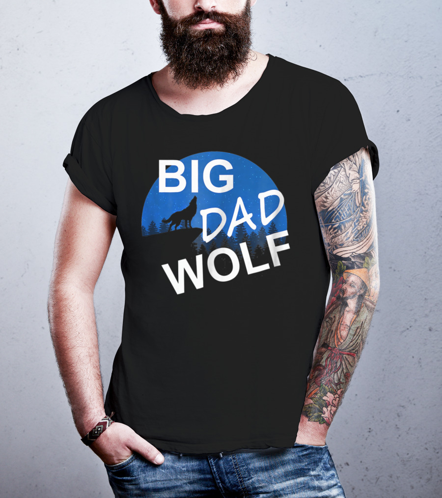 Big Dad Wolf Howling At The Moon 69 T-Shirt