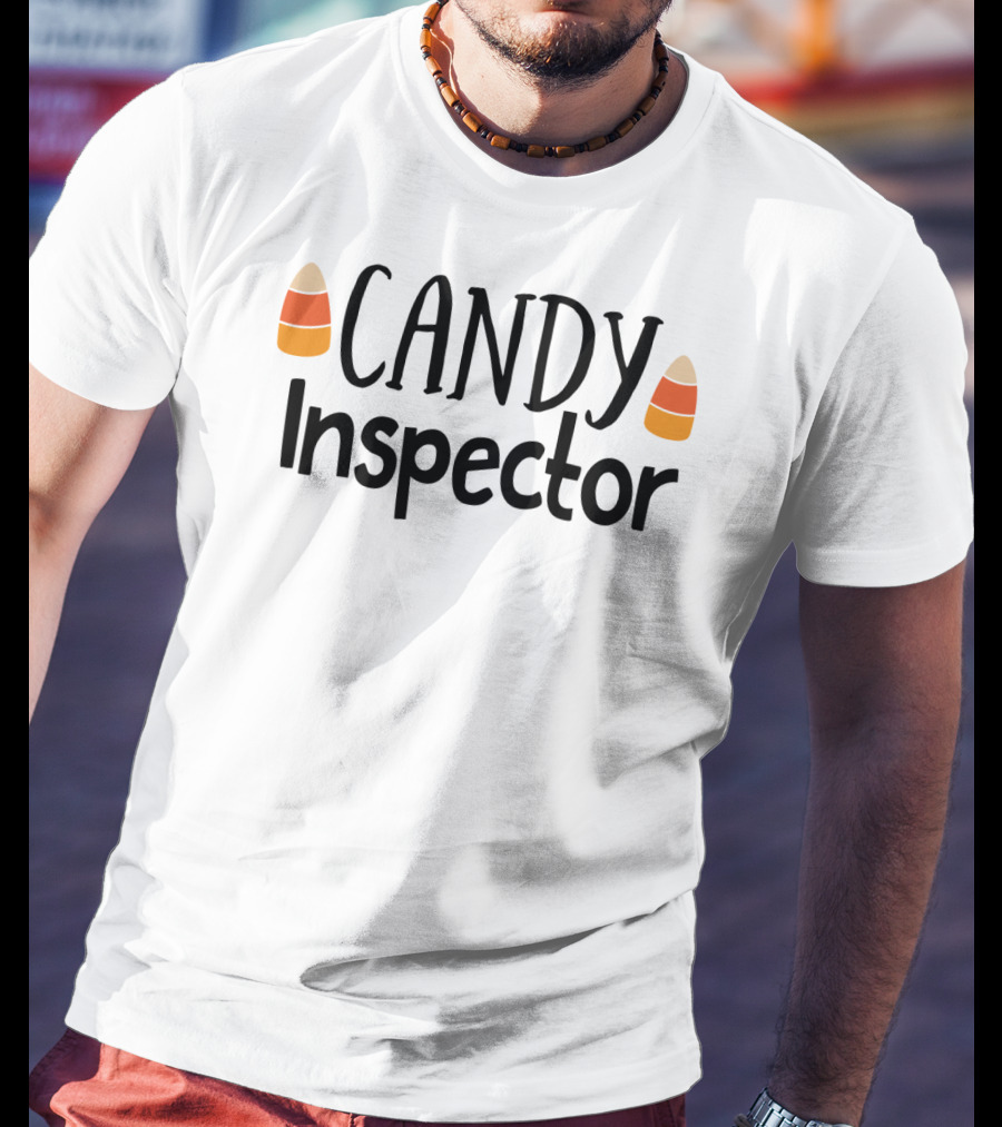 Candy Inspector Halloween Candy Corn T-Shirt