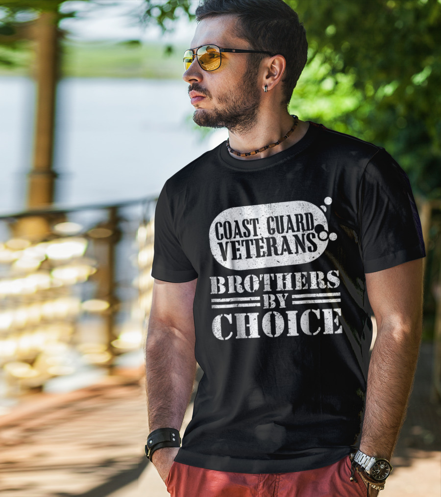 Coast Guard Veterans Brothers By Choice T-Shirt