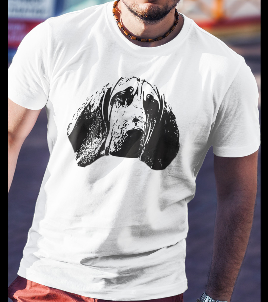 Bloodhound Face Dog Mom Or Dad T-Shirt