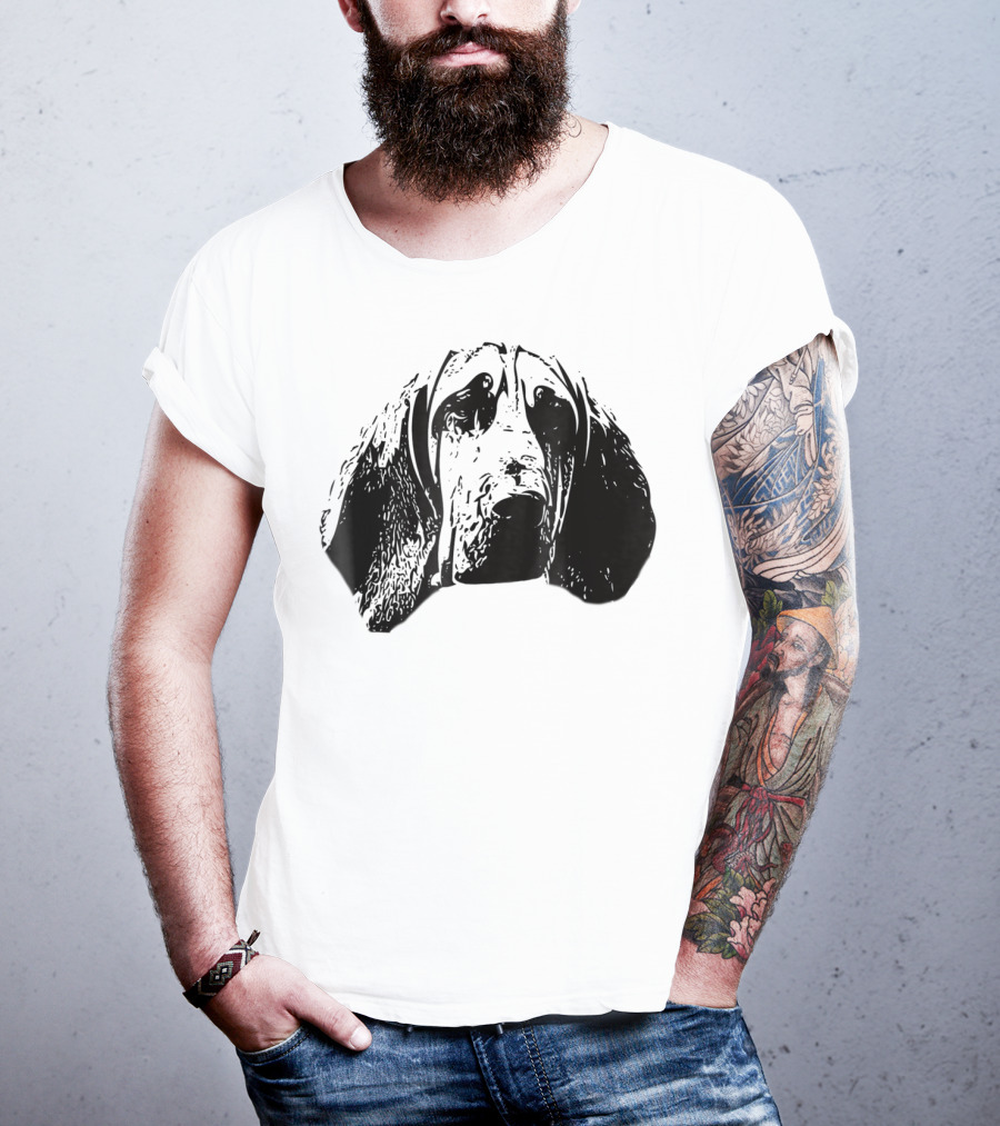 Bloodhound Face Dog Mom Or Dad T-Shirt