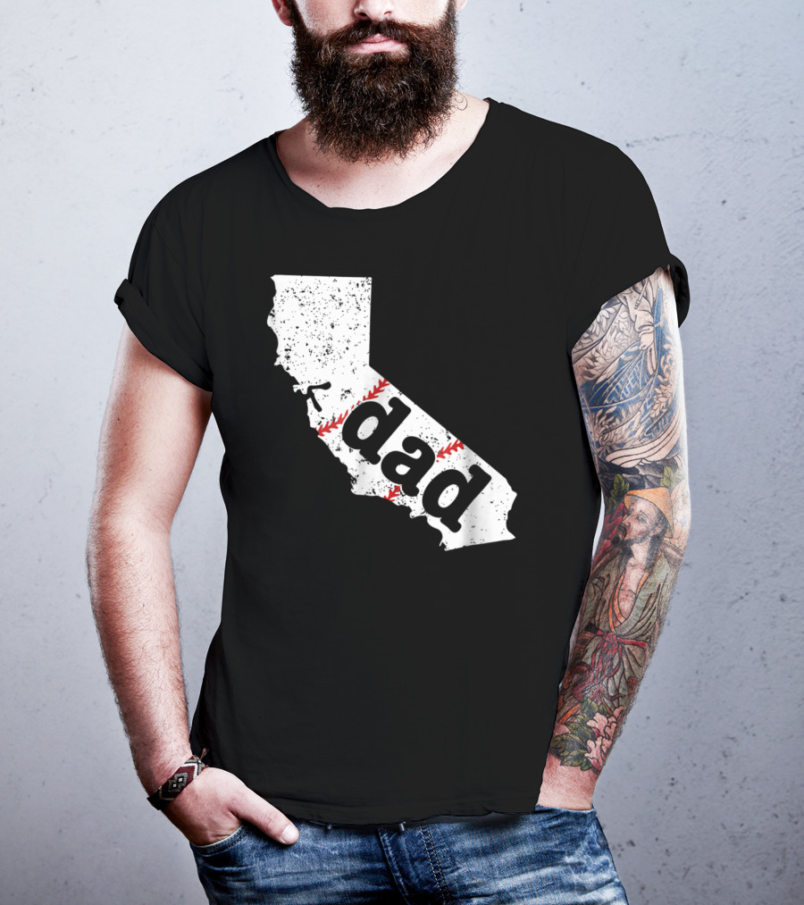 California Dad Baseball Softball Best T-Shirt