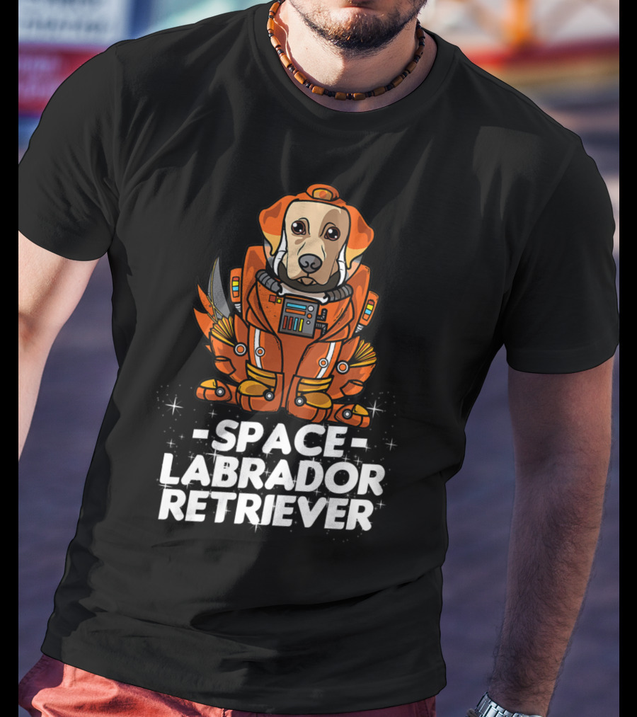 Space Labrador Retriever Space Suit Dog T-Shirt