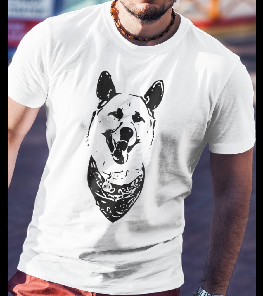 Akita Inu Dog Mom Or Dad Bandana T-Shirt