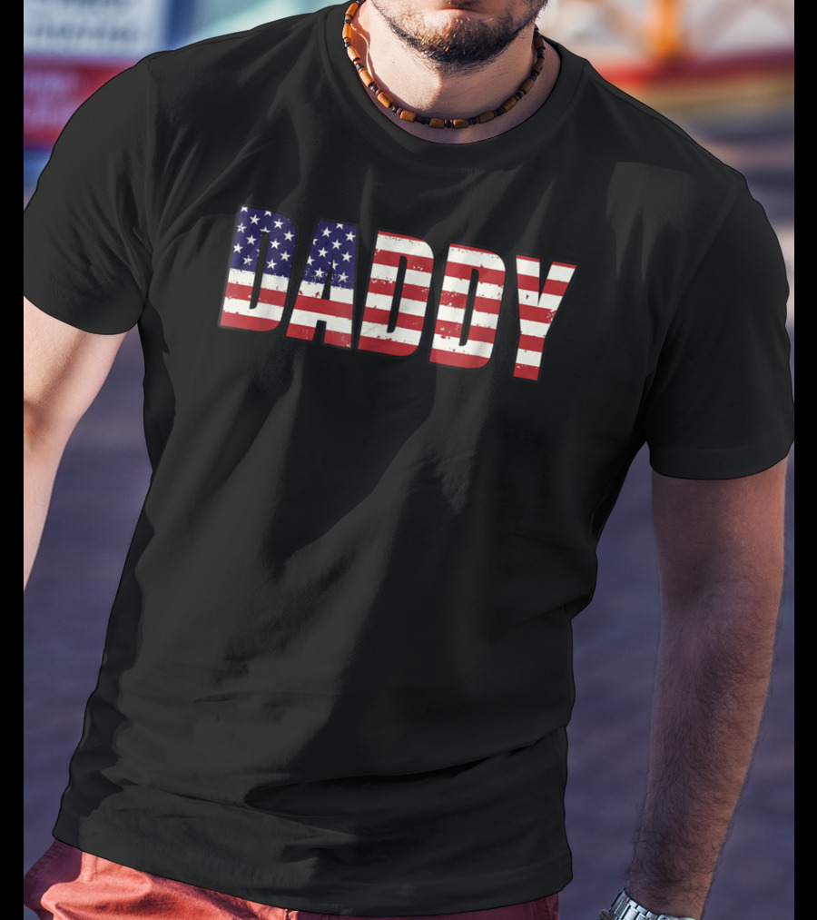Daddy American Flag T-Shirt