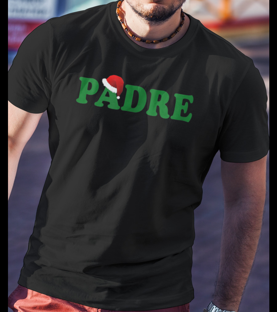 Padre Christmas Santa Hat Dad T-Shirt