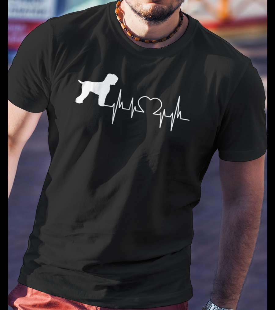 Black Russian Terrier Heartbeat 87 T-Shirt
