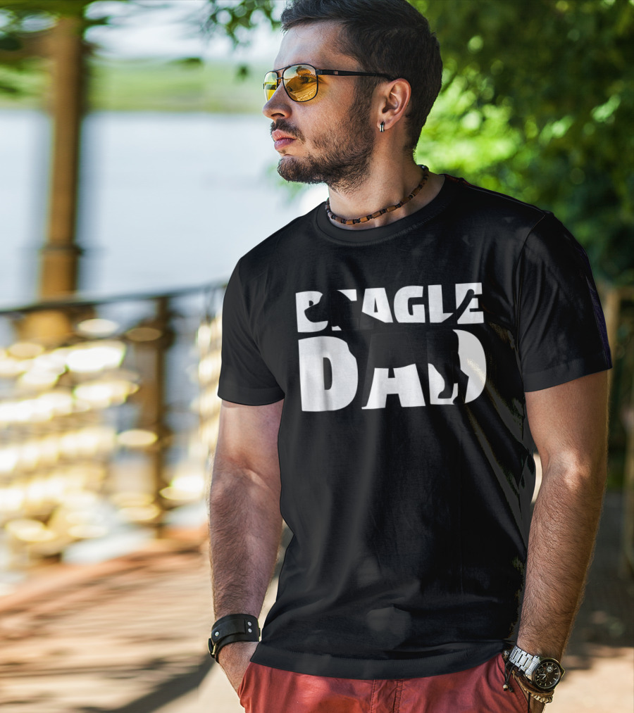 Beagle Dad Beagle Father Dog Dad T-Shirt