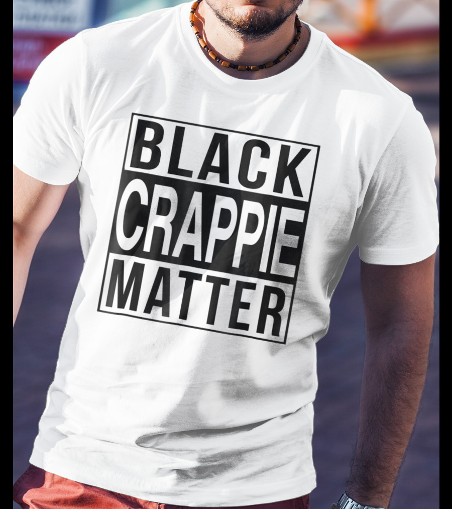 Black Crappie Matter Grandpa 15 T-Shirt