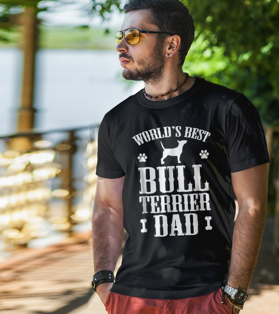World's Best Bull Terrier Dad T-Shirt