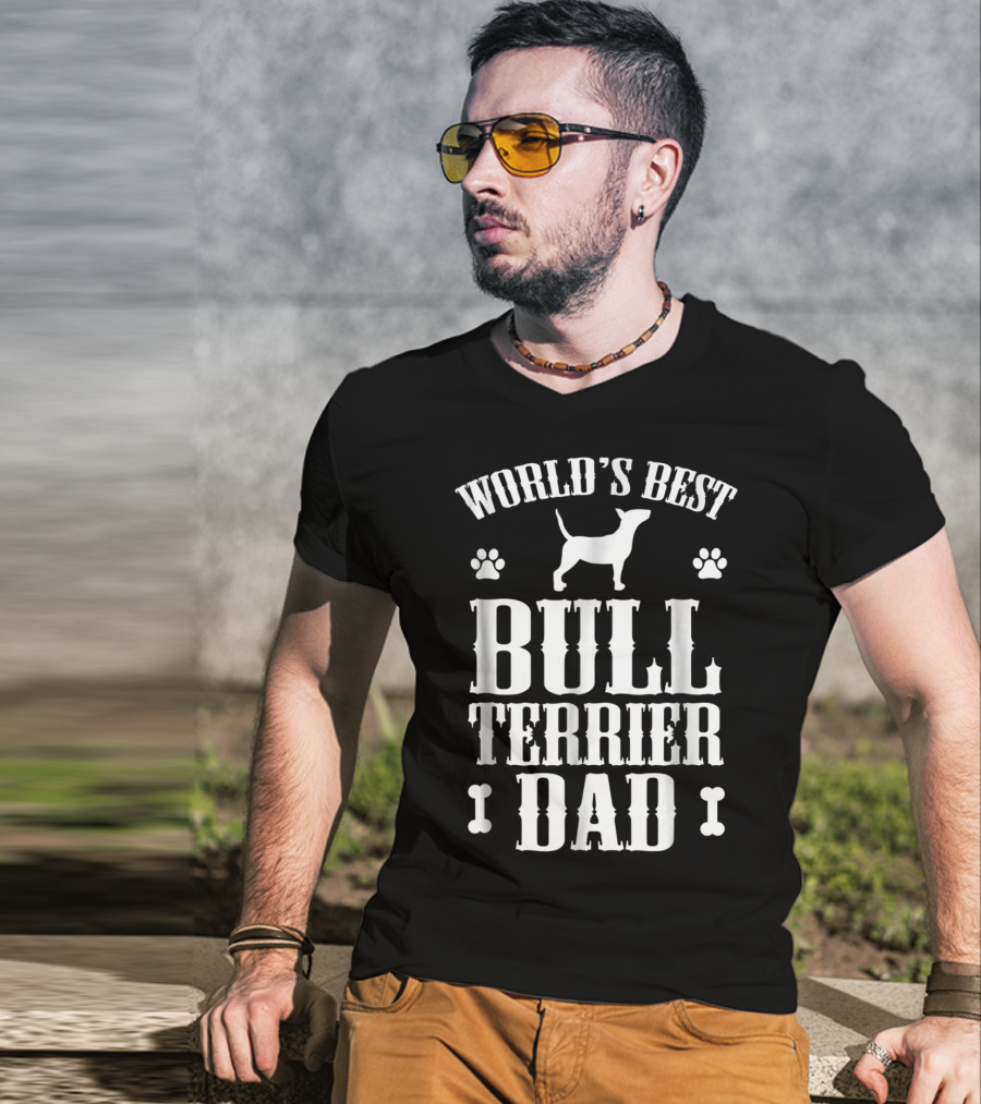 World's Best Bull Terrier Dad T-Shirt