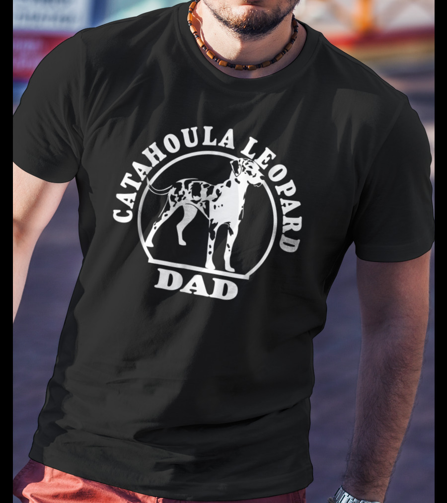 Catahoula Leopard Dad Dog T-Shirt