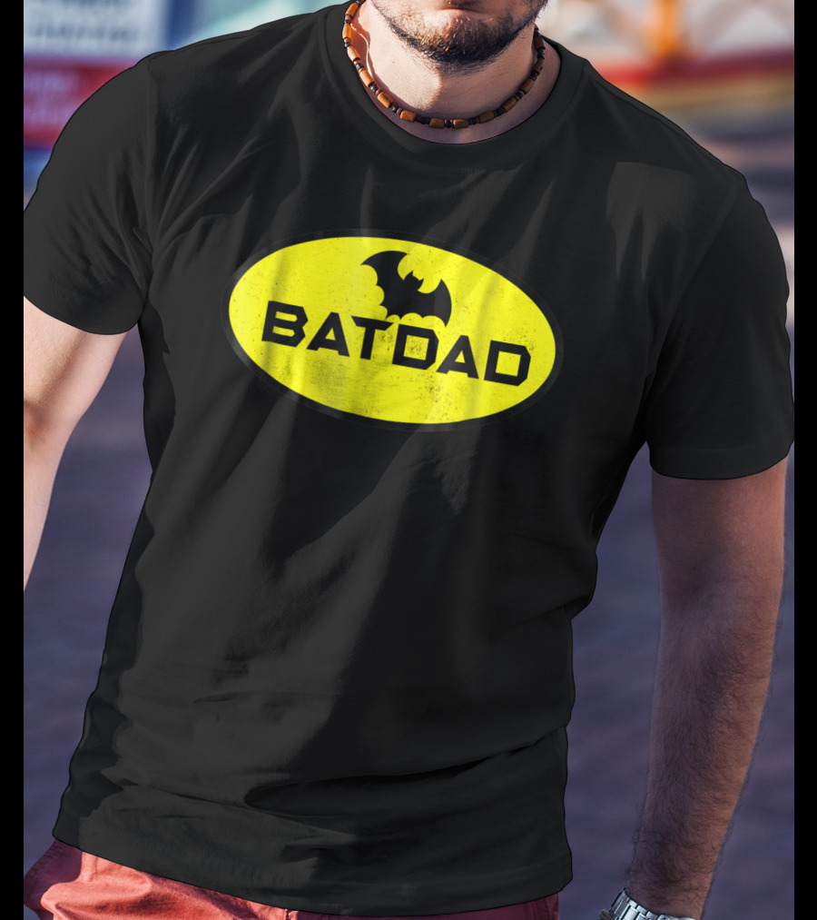 BATDAD Funny Dad Family Superhero T-Shirt