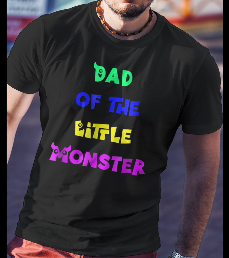 Dad Of The Little Monster Funny Halloween Costumes65 T-Shirt
