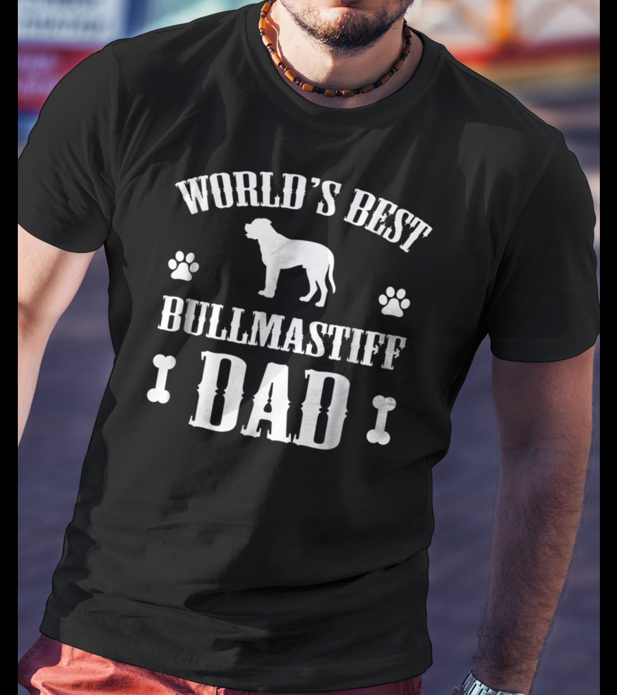 World's Best Bullmastiff Dad T-Shirt