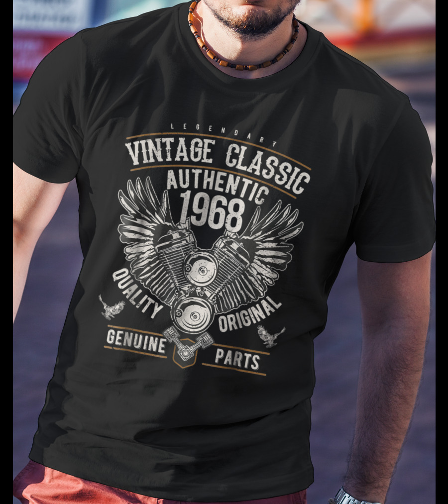 Legendary Vintage Classic Authentic 1968 Quality Original Genuine Parts T-Shirt