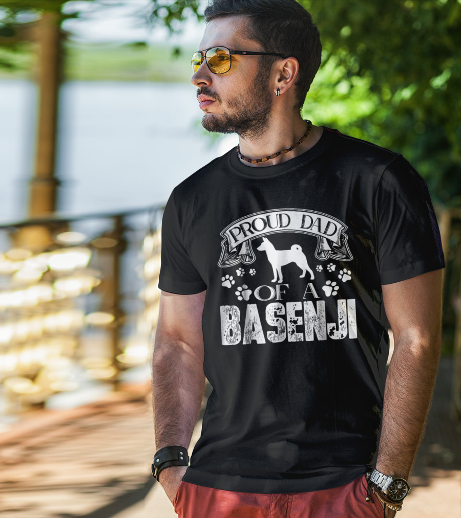 Proud Dad Of A Basenji T-Shirt