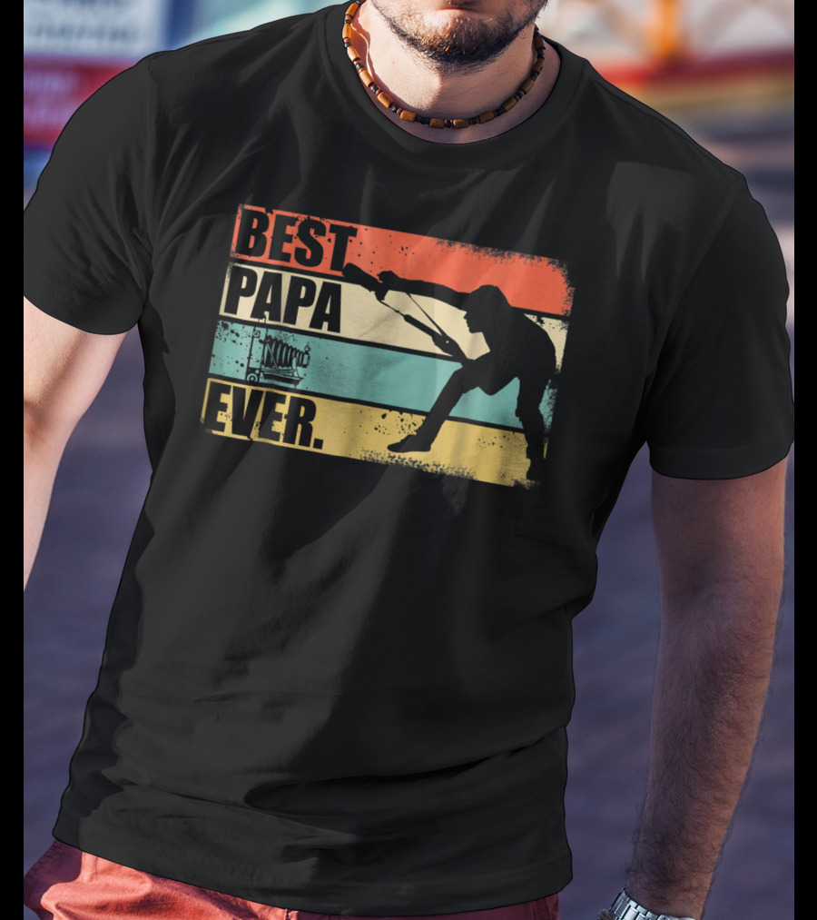 Best Papa Ever Retro Photographer T-Shirt